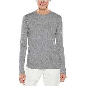 Coolibar UPF 50+ Women's Sun Protection Morada Gray Long Sleeve T-Shirt Medium